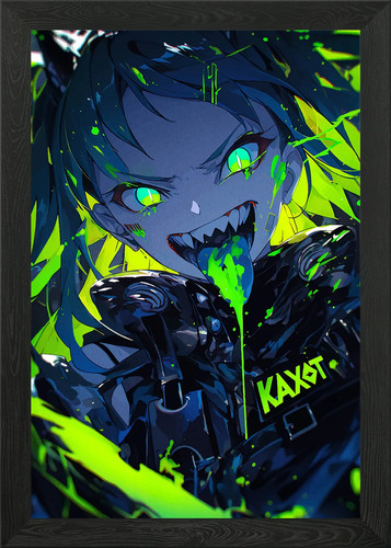 Grünäugiges anime mädchen - grünäugiges,