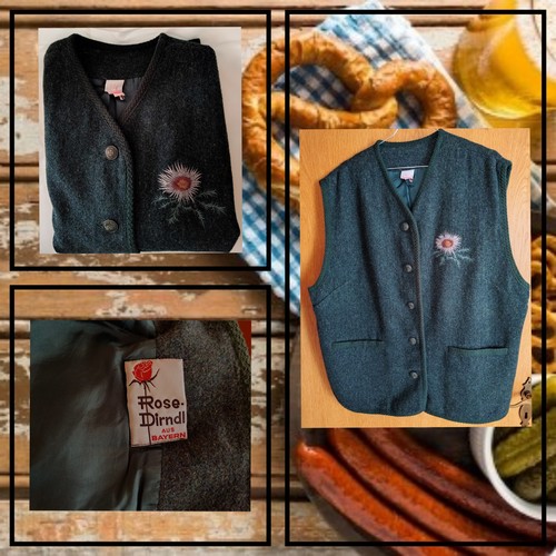 Vintage trachtenweste von rose - vintage,