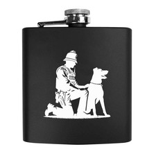 6 Unzen (170 ml) "Polizei Hundeführer kniend" Taschen Flachmann (HP00041101)