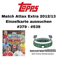Topps Match Attax Extra 2012/13 - Einzelkarte #379 - #539 aussuchen