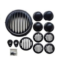 Headlight Grill Set Black
