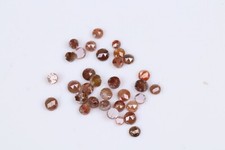 Natürlich Rot Rund Rose Schnitt Lose Diamanten I3 Klarheit 1.5-2.0mm 15 Pcs Flat