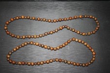 2 Vintage Holzperlenketten 