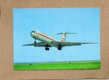 Ak Passagierflugzeug Iljuschin IL-62, Interflug,Bei der Landung