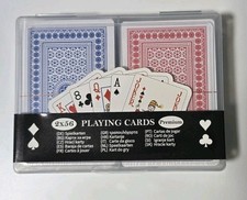 Skat Romme Pokerkarten 2x 56er