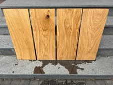 Eiche Bretter 4 Stück 65 x 25 x 2, 3 cm  rustikal mit Fehlern Eichenbretter