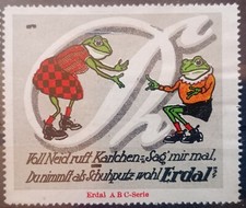 Werbemarke Erdal ABC - Serie Buchstabe K