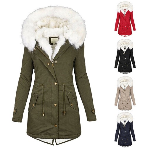 Damen warm lange mantel winter - mantel,