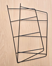 2x Vintage Mid Century String Regal Leitern/Seitenteile Schwarz DDR No3.