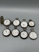8 ALTE TASCHENUHREN -