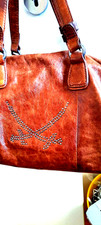 Sehr schöne Handtasche von Sansibar cognac  echt ´Leder NP:  400 Euro