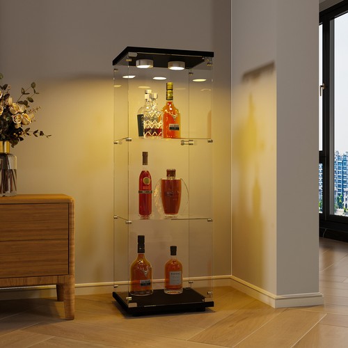 Glasvitrine etagen mit 1 - glasvitrine,