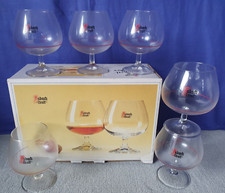 6x Asbach Uralt Gläser Cognac Schwenker Logo rot 2/4 cl in OVP wie neu Weinbrand