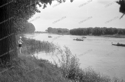 Negativ-1930-Alt-Rhein-kanu-fa