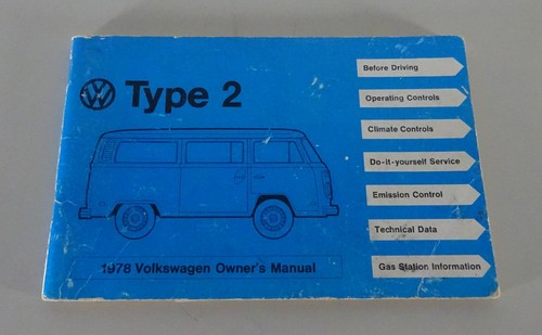 Owner manual handbook vw - owner's,