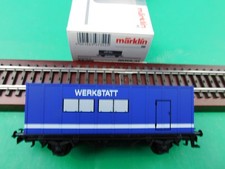 C21 Märklin H0 Güterwagen 00758-01 Containerwagen THW Werkstatt OVP TOP