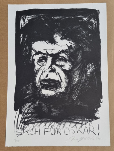 Alfred hrdlicka handsigniert - alfred,