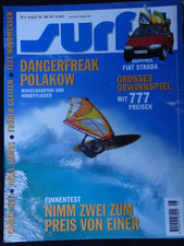 SURF MAGAZIN 8/99, REPORT JASON POLAKOW, F2 AXXIS 261, RIDE 282,MISTRAL FLOW 266