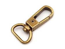 5) 1 Stück Karabiner Metall 15 mm gold silber schwarz messing drehbar Tasche