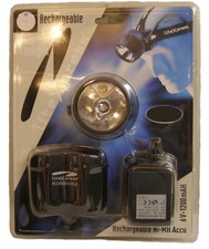 LiteXpress Stirnlampe 1 LED + 1 Halogen Rechargeable