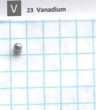 Lichtbogengeschmolzene Vanadium Metall 99,93% 0,5 Gramm Metal Element 23
