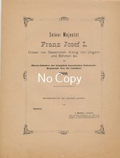 Antike Urkunde Franz Joseph I
