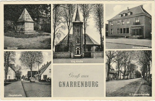 Gnarrenburg 5 ansichten - ak,