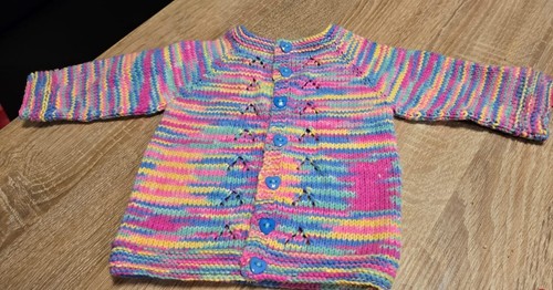 Gestrickte kinderjacke - gestrickte,