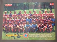 28 original Autogramme auf Mannschaftsbild Des FC Bayern München,DFB,1977,