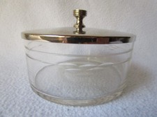 schöne alte Glasdose Glas mit