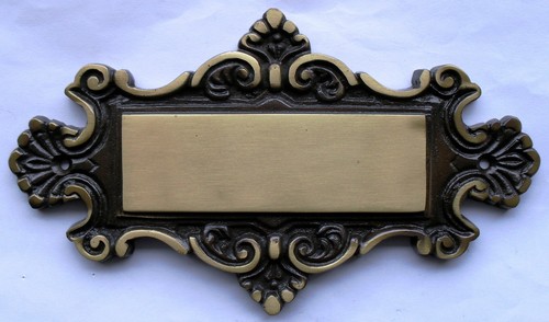 Messing türschild - messing,