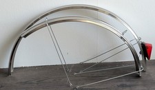 #2 Satz Fahrrad Schutzbleche Edelstahl Klassiker Chrom - 26 Zoll