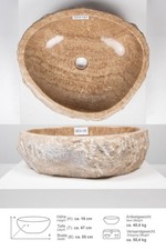 Onyx-Marmor-Waschbecken 50-60