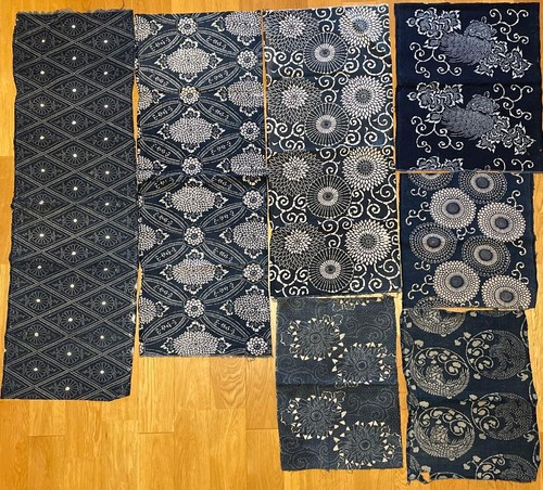 Vintage indigo stoff - vintage, altes