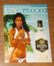Seltene Werbung BATIDA DE COCO - Hol' Dir den Kuß der Kokosnuß 1981