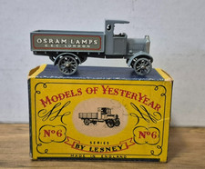 Y 6 1916 AEC Type Lorry Models of Yesteryear Matchbox dunkelgrau OVP
