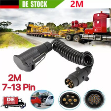 Adapterkabel Fahrzeug 13-polig auf Anhänger 7-polig Verlängerungskabel 2m PKW*^
