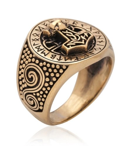 Thorshammer bronze ring - thorshammer,