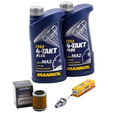 Inspektion Öl für Yamaha XT 350 XT350 55V 3YT 1985-95 Set 2L Ölfilter Zündkerze