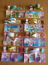 Hello Kitty kompl. Satz 8 Figuren + 8 BPZ und alle Aufkleber Folie (D) 2014