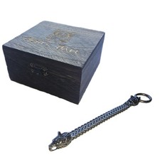 Wikinger Armband Wolfskopf - Fenrir - Mit Lieferbox - Odin's Hall