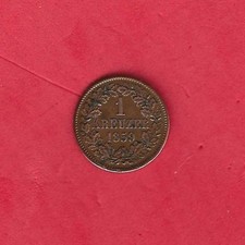 1 Kreuzer 1859 Großherzog Friedrich I. von Baden - Kupfer