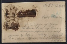 AK St. Peter im Sulmtale, Villa Fuchs, Turm u. Pfarrhof, Ortsansicht, Ornament- 