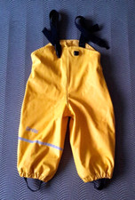 gefütterte gelbe CareTec Regenhose Latzhose Gr.74 6Mon Danish Design TOP