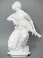 Meissen Figur "Mädchen mit Drehleier" Paul Börner Figure Figurine c 1925 マイセン 邁森