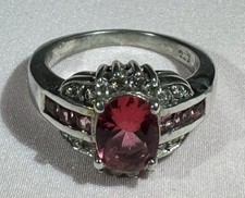 925 Silberring mit Steinen in