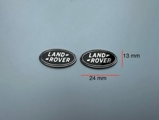 2x Land Rover Schlüssel Sticker Aufkleber Emblem Logo - 24x13 mm - Aluminium