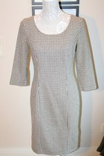 Elegantes Kleid, Hahnentritt, Gr. 36, , Rundhals, orig. Singh S. Madan, TOP  