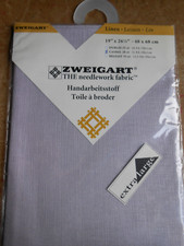 Zählstoff Cashel feine Kreuzstiche Sticken 11-fädig 100% Leinen altrosa 48x68 cm