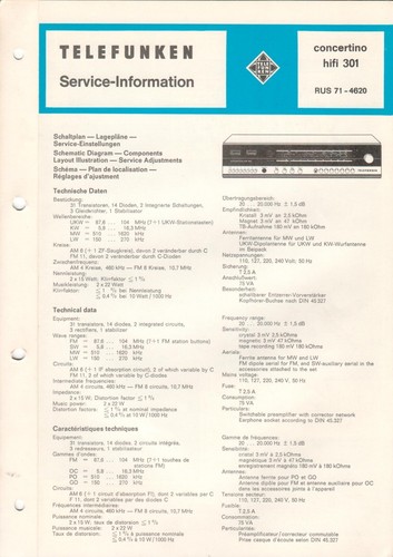 Telefunken concertino hifi - telefunken,